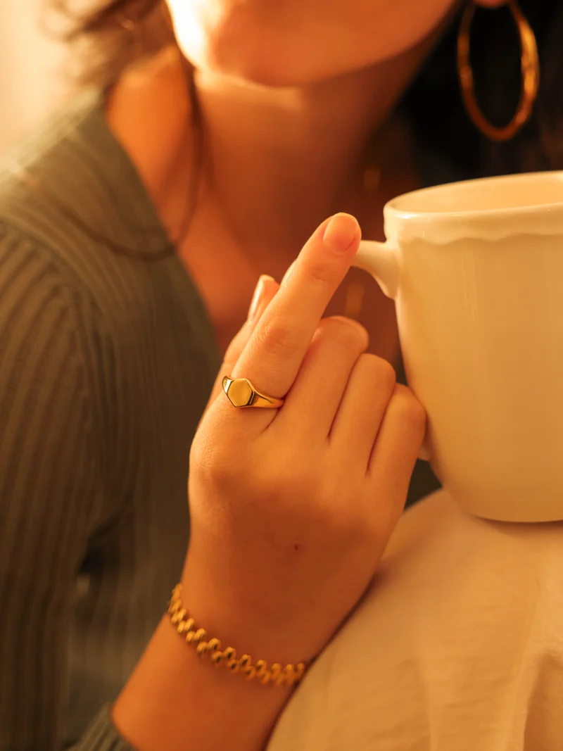 Geometric Shine Ring