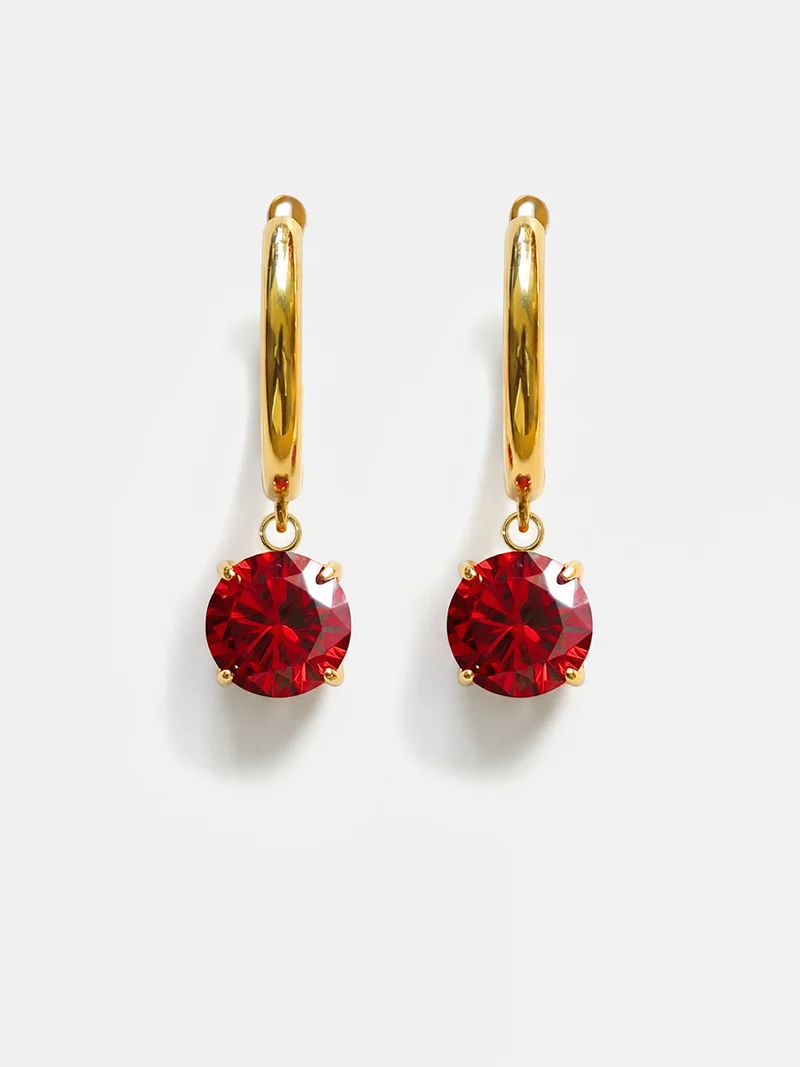 Crystal Delight Dark Red Ohrringe
