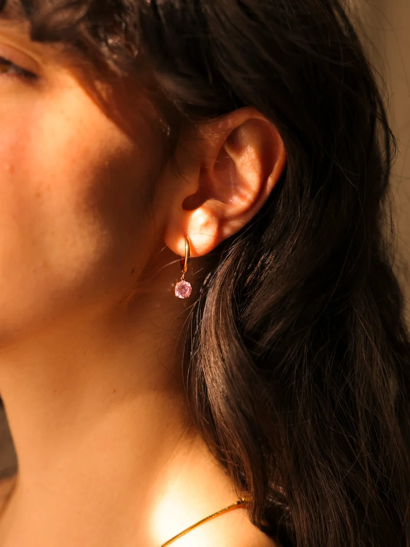 Crystal Delight Pink Ohrringe