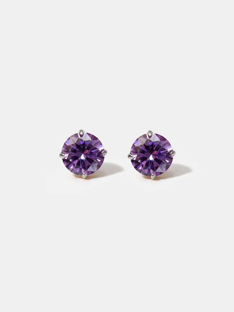 Crystal Delight Purple Small Stub-Ohrringe