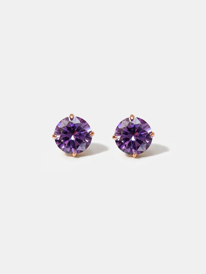 Crystal Delight Purple Small Stub-Ohrringe