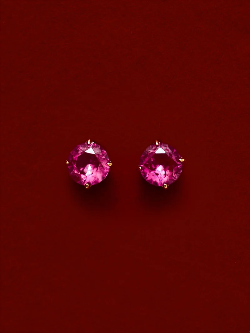 Crystal Delight Ruby Small Stub-Ohrringe