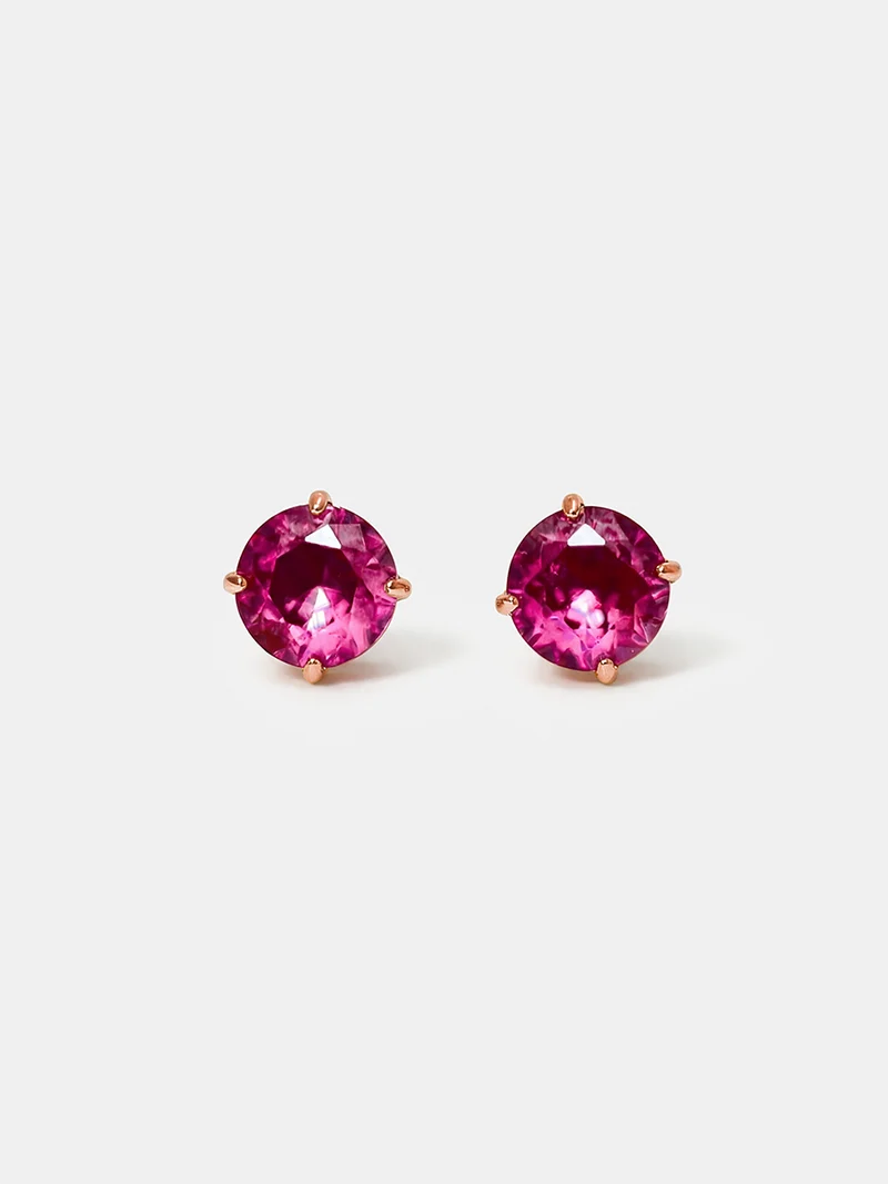 Crystal Delight Ruby Small Stub-Ohrringe