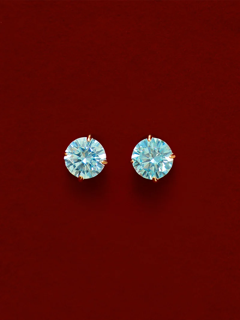 Crystal Delight Light Blue Small Stub-Ohrringe