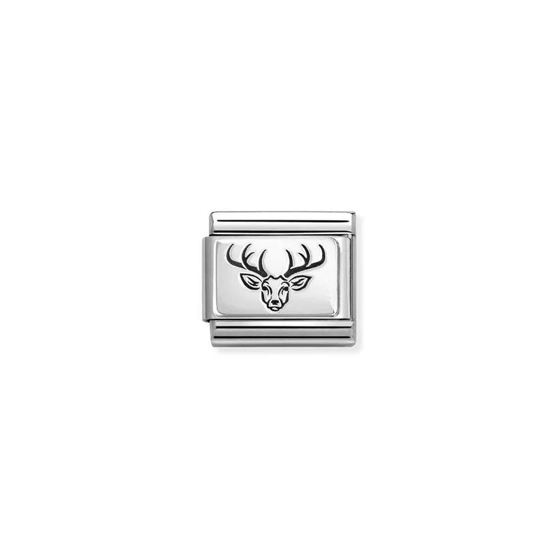 Classic Silver Stag's Head Animals & Pets Charms