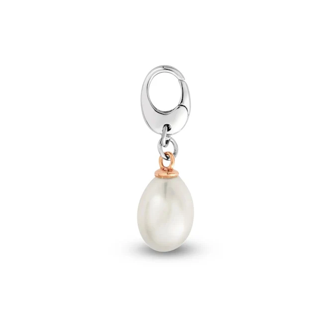 Insignia Silver Beachcomber Charm with Pearl