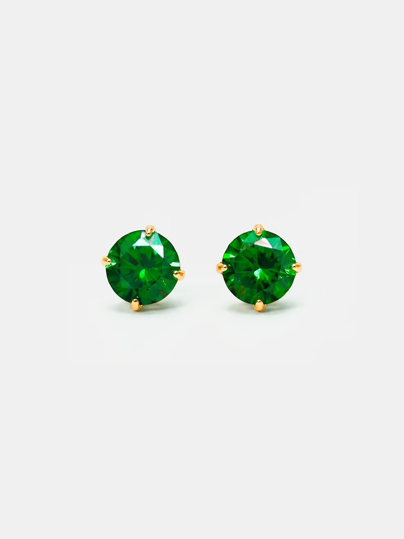 Crystal Delight Green Small Stub-Ohrringe