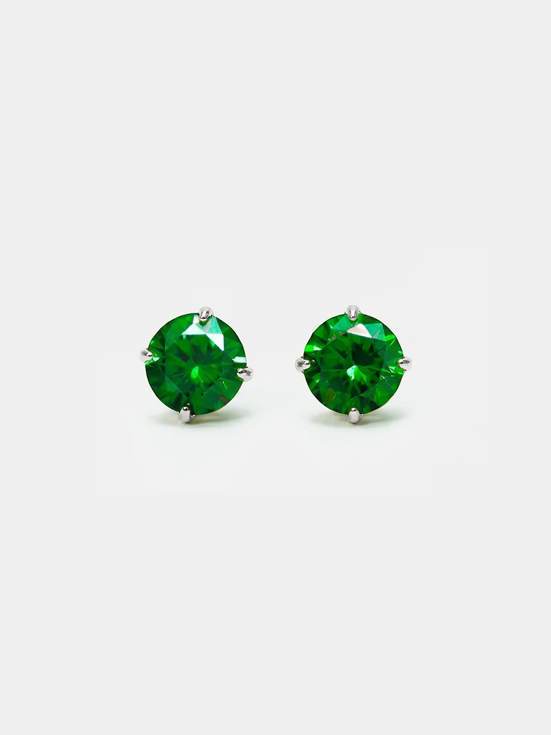 Crystal Delight Green Small Stub-Ohrringe