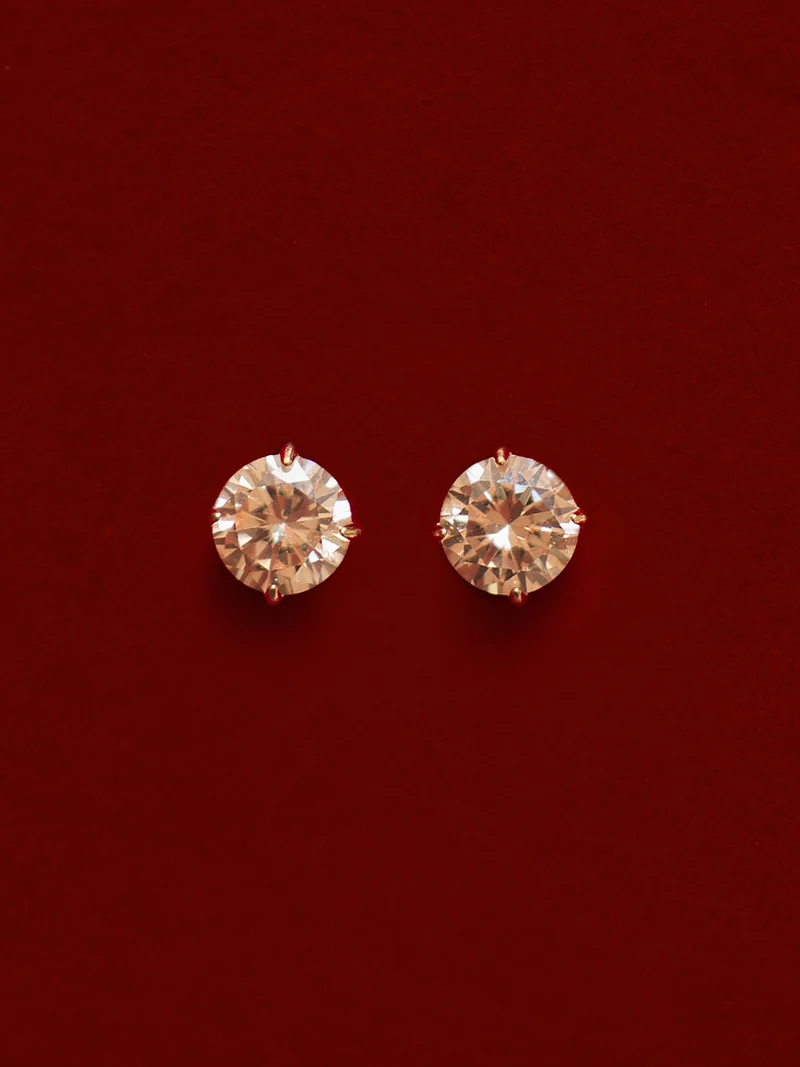 Crystal Delight Champagne Small Stub-Ohrringe