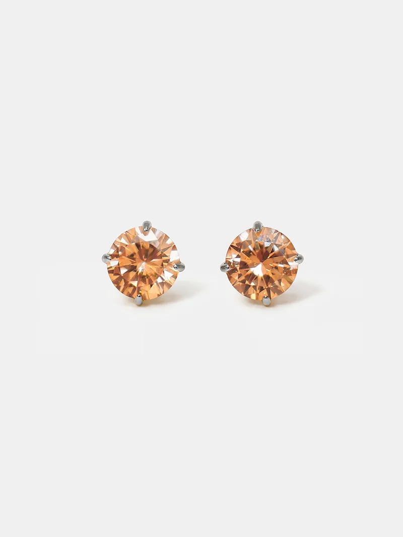 Crystal Delight Champagne Small Stub-Ohrringe