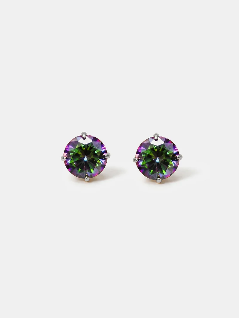 Crystal Delight Aurora Black Small Stub-Ohrringe