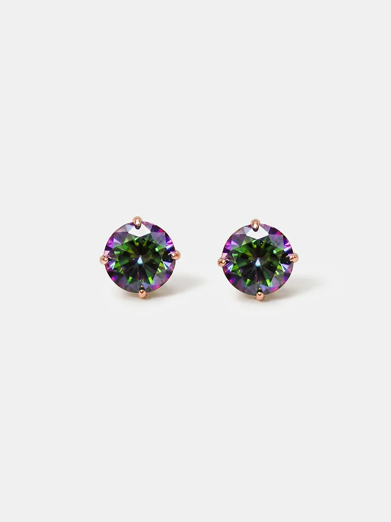 Crystal Delight Aurora Black Small Stub-Ohrringe