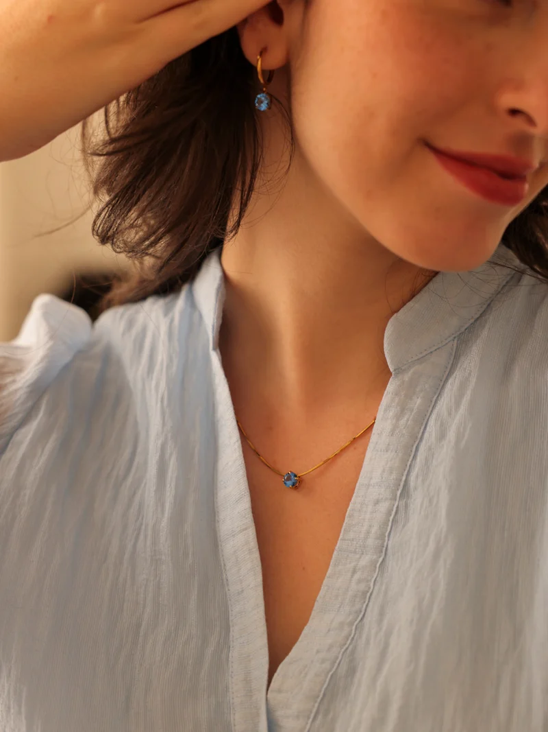 Crystal Delight Dark Blue Kette