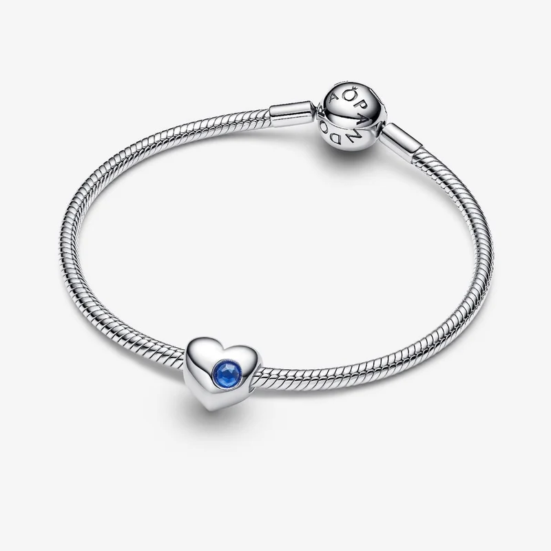 Engravable September Birthstone Heart Charms