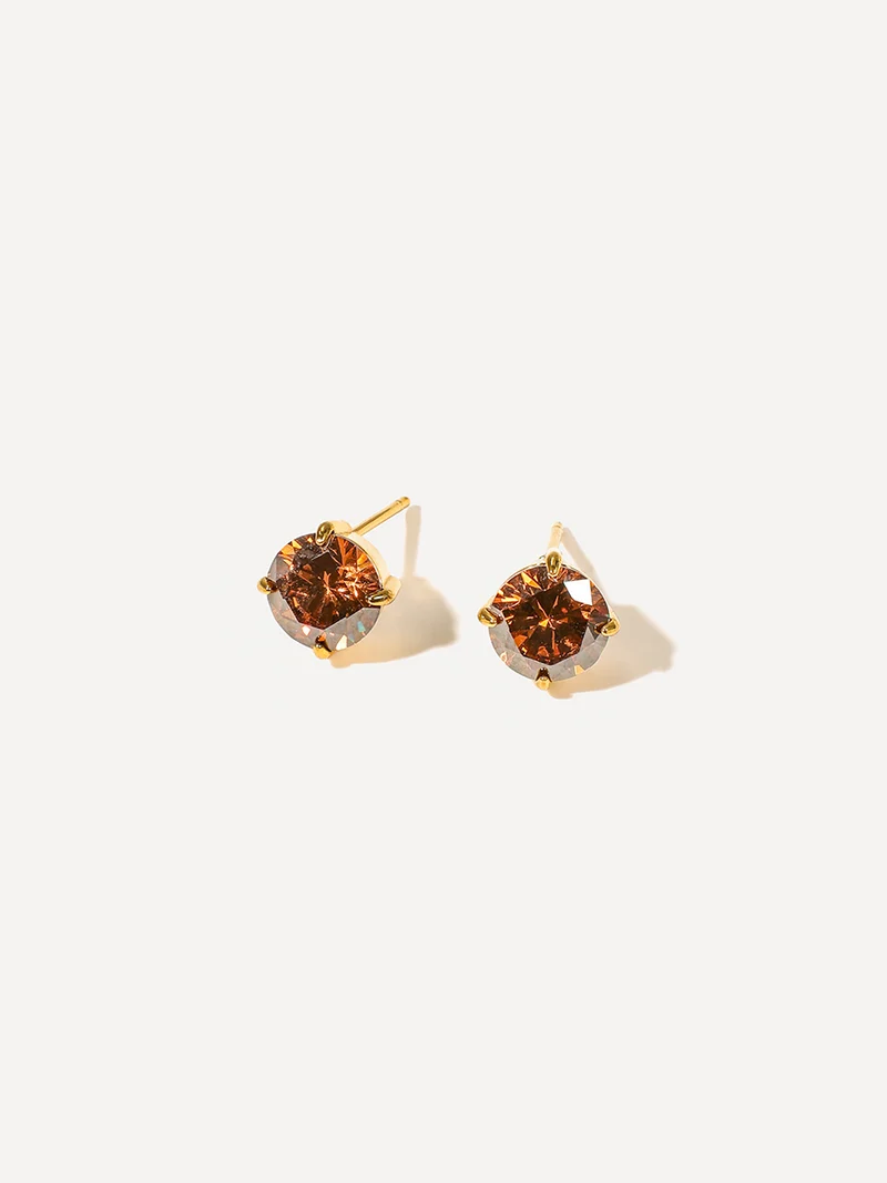 Crystal Delight Coffee Stub-Ohrringe