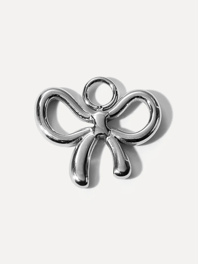15,8x13,6mm Shiny Bow Ohrring-Charm