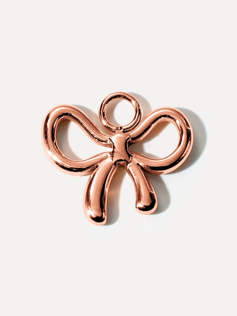 15,8x13,6mm Shiny Bow Ohrring-Charm