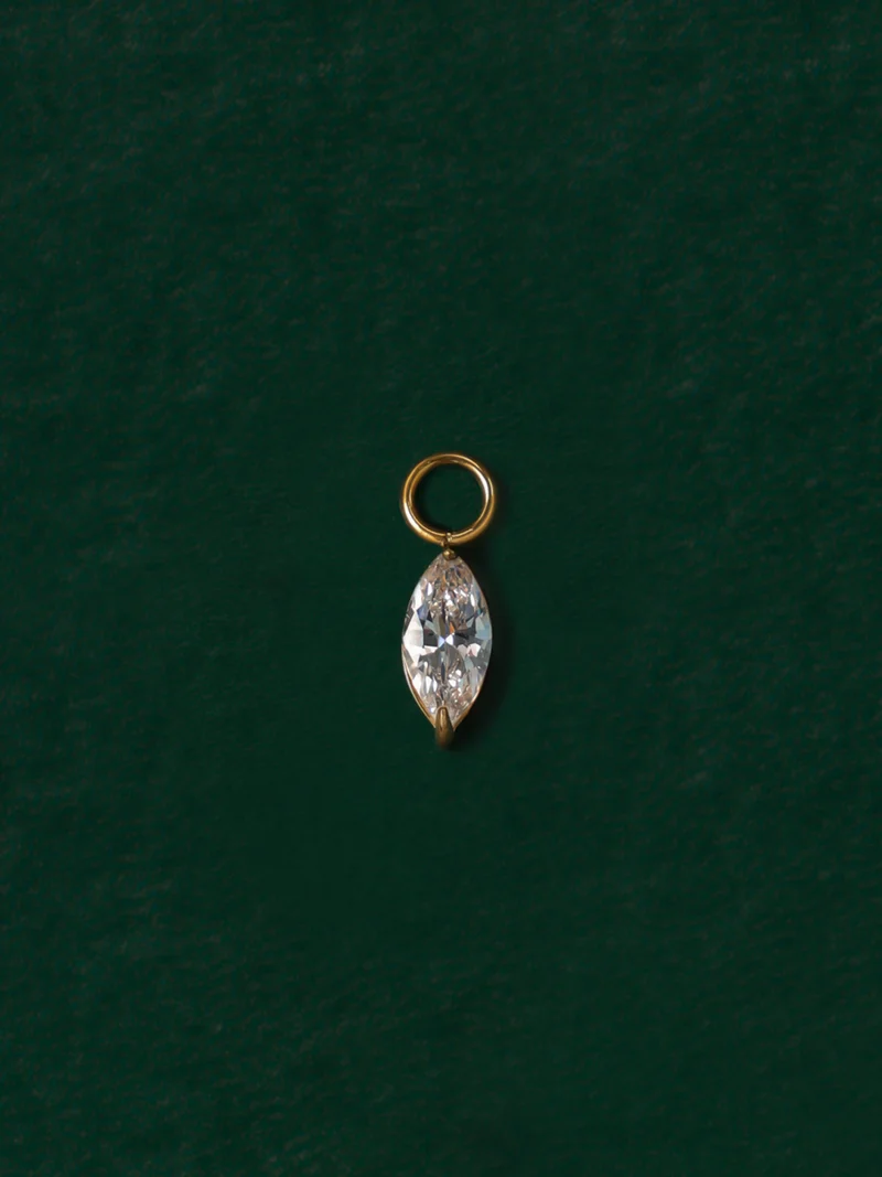 4x8mm Crystal Chic Medium Ohrring-Charm