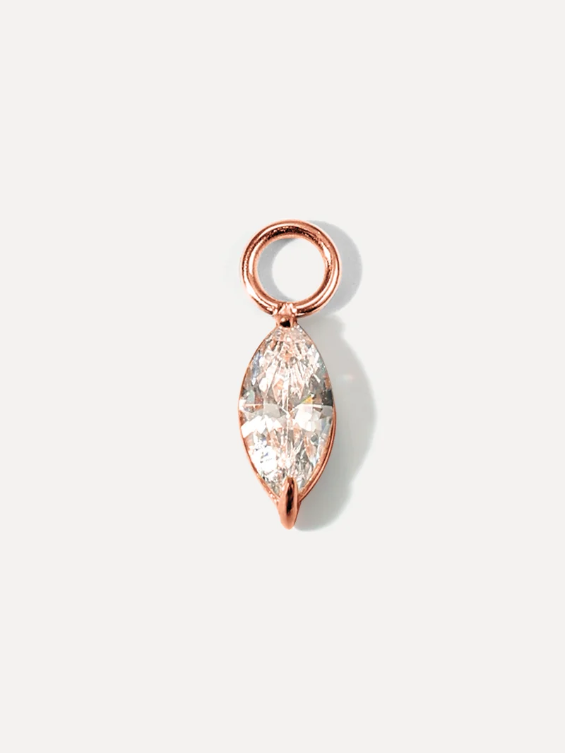 4x8mm Crystal Chic Medium Ohrring-Charm