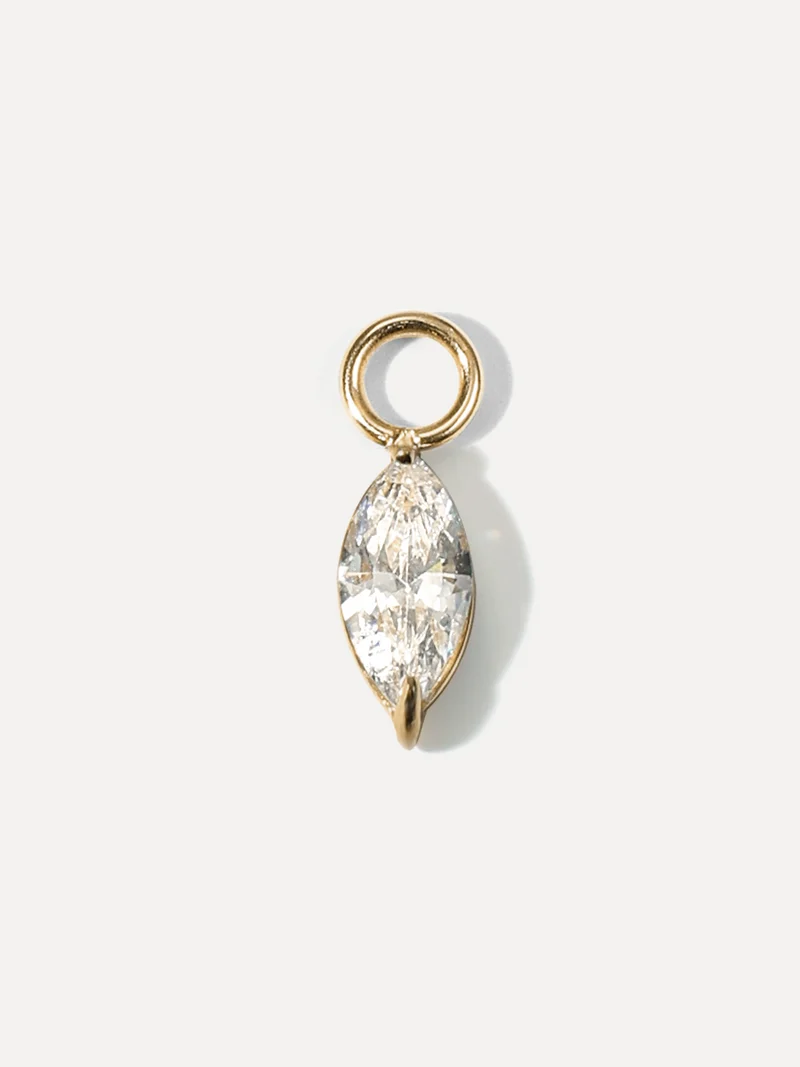 4x8mm Crystal Chic Medium Ohrring-Charm