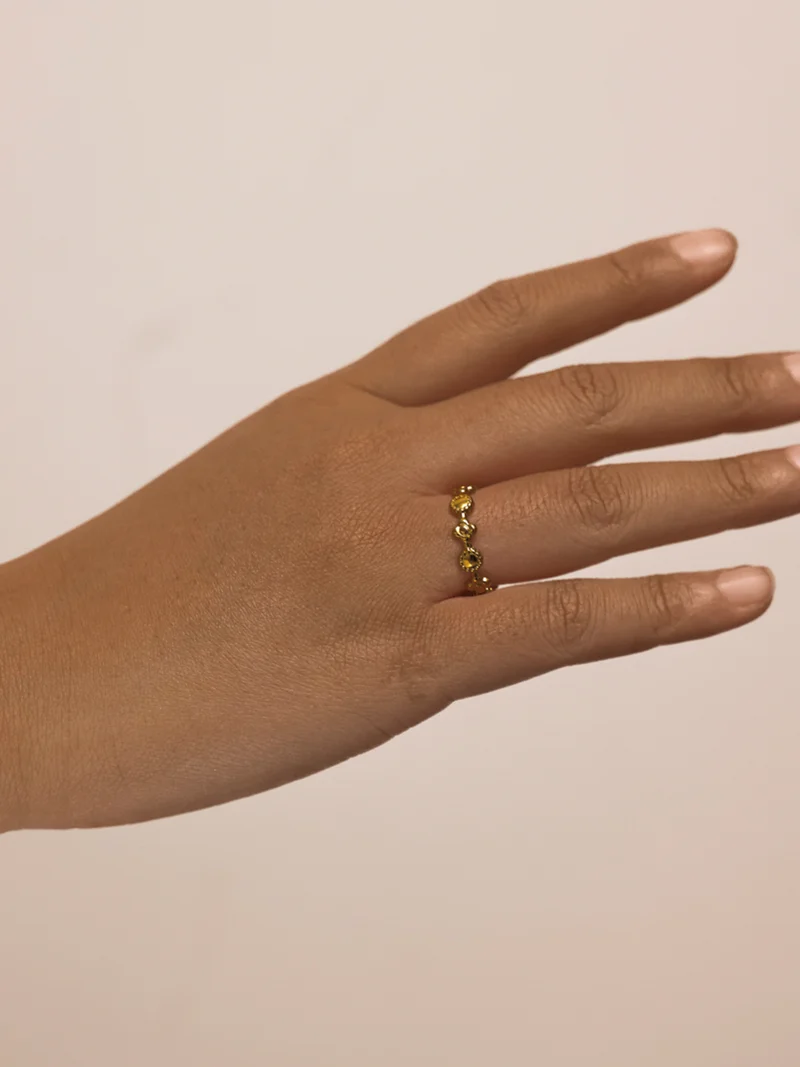 Flower Band Ring