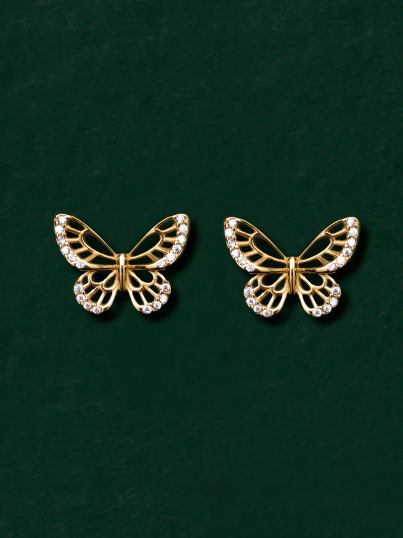 Glittering Butterfly Ohrringe