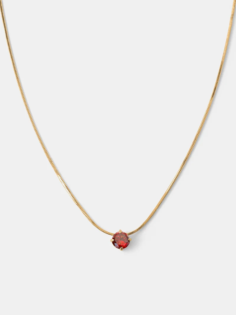 Crystal Delight Dark Red Kette