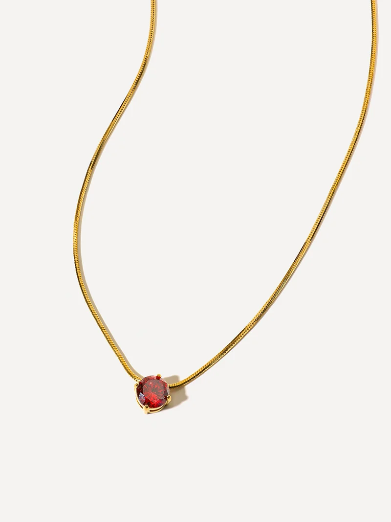 Crystal Delight Dark Red Kette