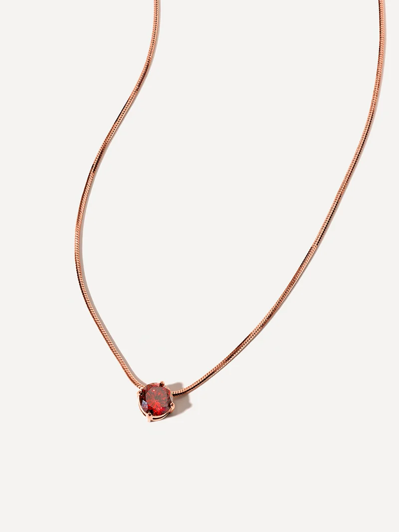 Crystal Delight Dark Red Kette