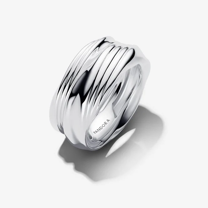 Twisted Double Ring, Size 50