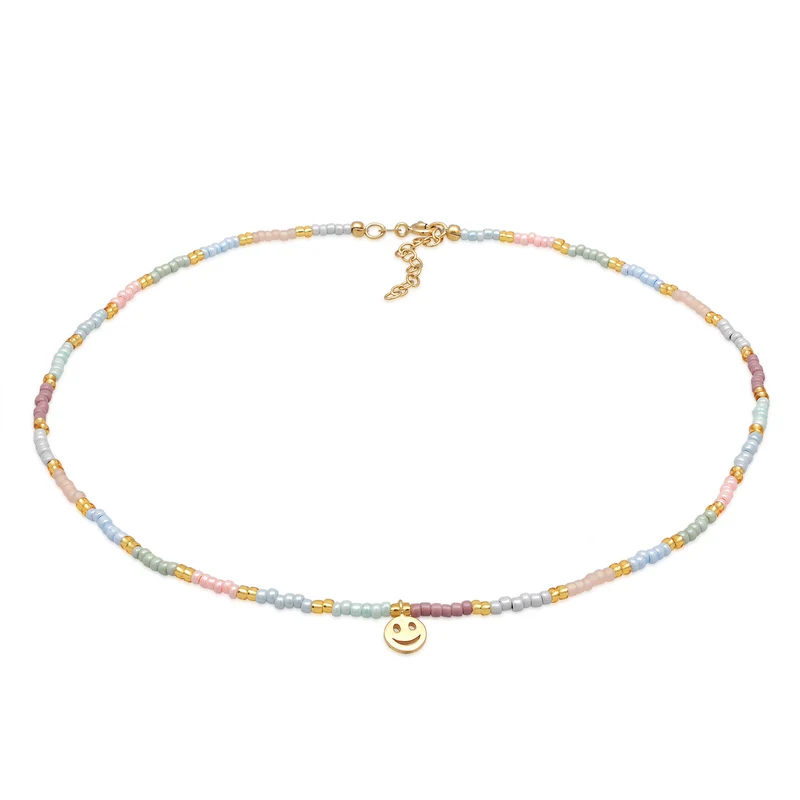 Halskette mit Smiling Face Beads
