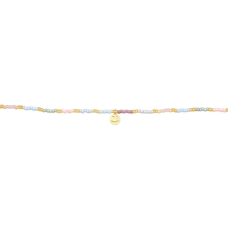 Halskette mit Smiling Face Beads