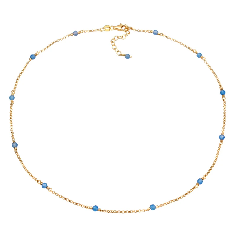 Halskette Beads | Achat (Blau)