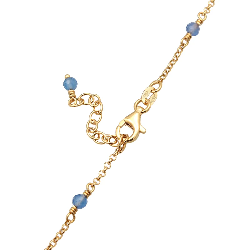 Halskette Beads | Achat (Blau)