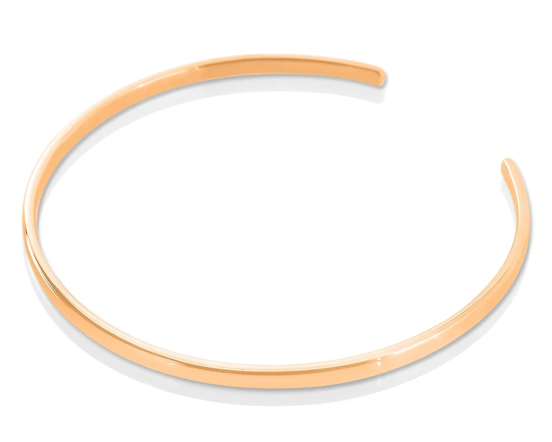 SCHLICHTER ARMREIF ROSÉ VERGOLDET SCHMAL DAMENSCHMUCK TREND SCHMUCK