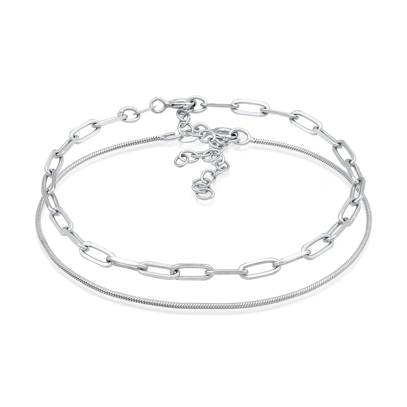 Glieder- & Schlangenarmband 2er Set