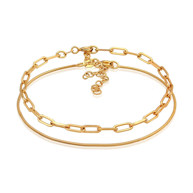 Glieder- & Schlangenarmband 2er Set