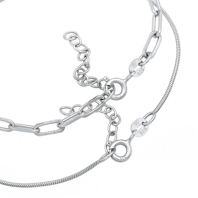 Glieder- & Schlangenarmband 2er Set