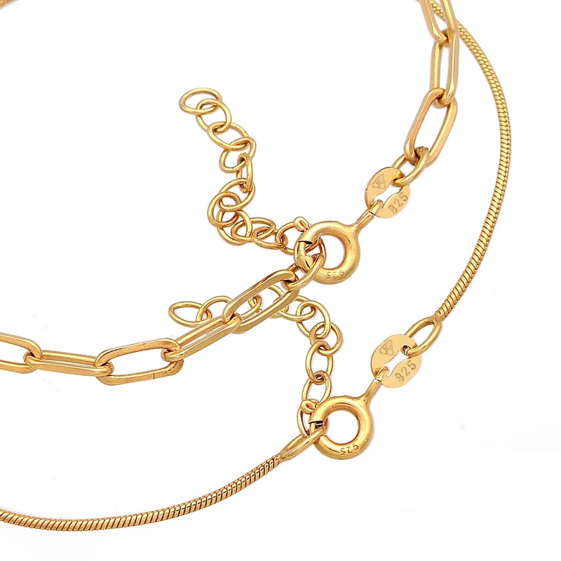 Glieder- & Schlangenarmband 2er Set