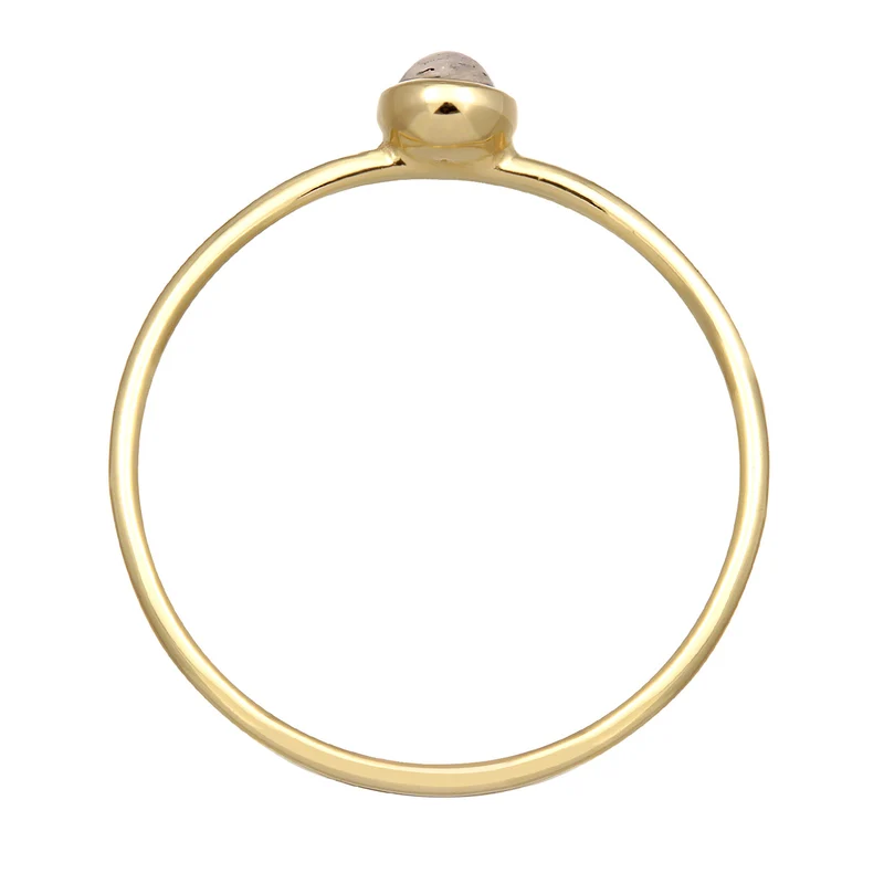 Solitär-Ring | Labradorit (Weiß)