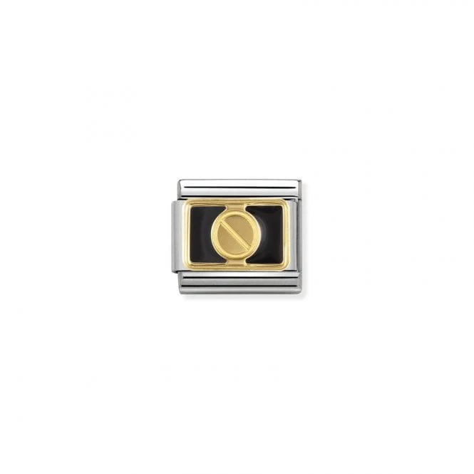 Classic Enamel and Gold Black Screw Fashion & Fun Charms