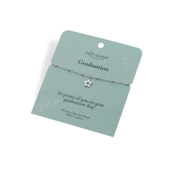 Silver Whisper Graduation Bracelet