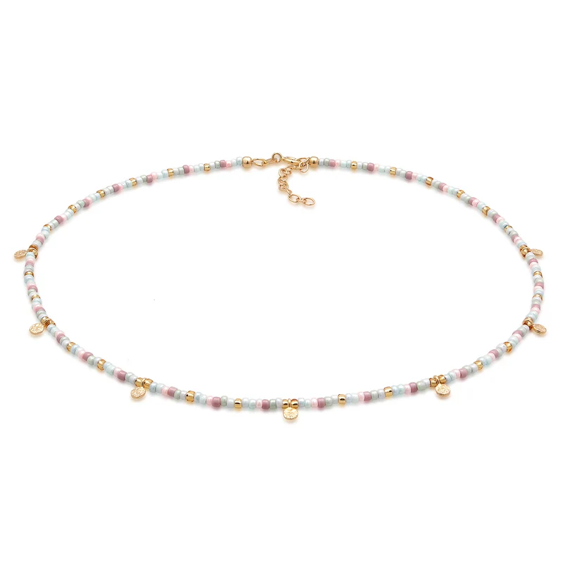 Halskette Plättchen Beads