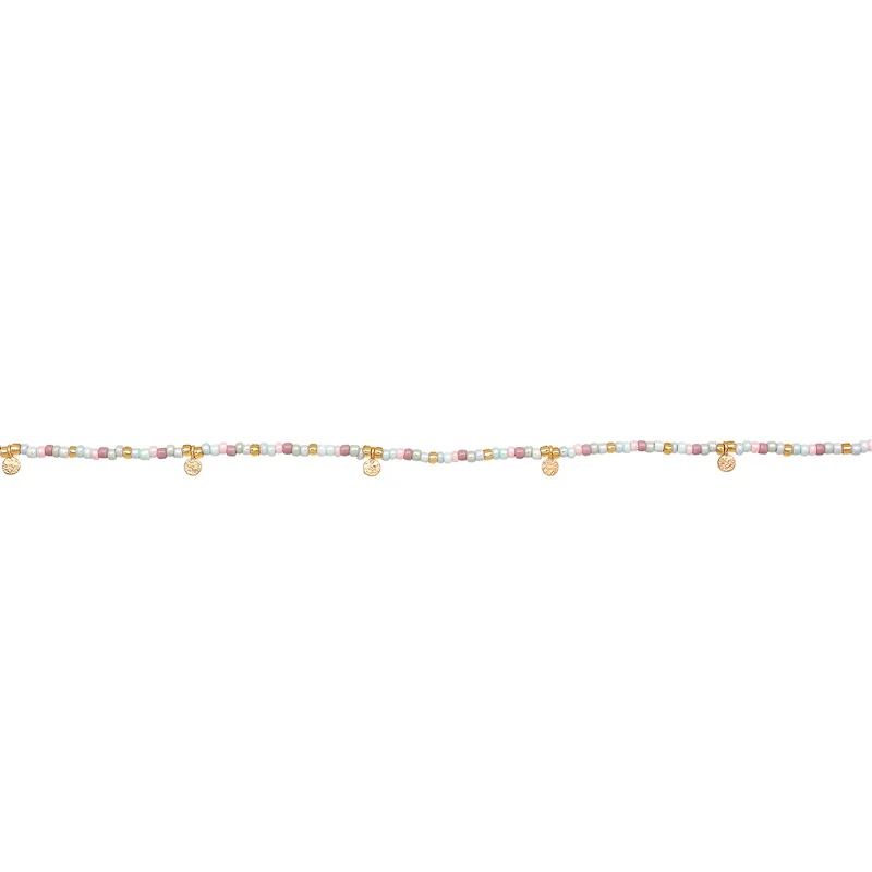 Halskette Plättchen Beads