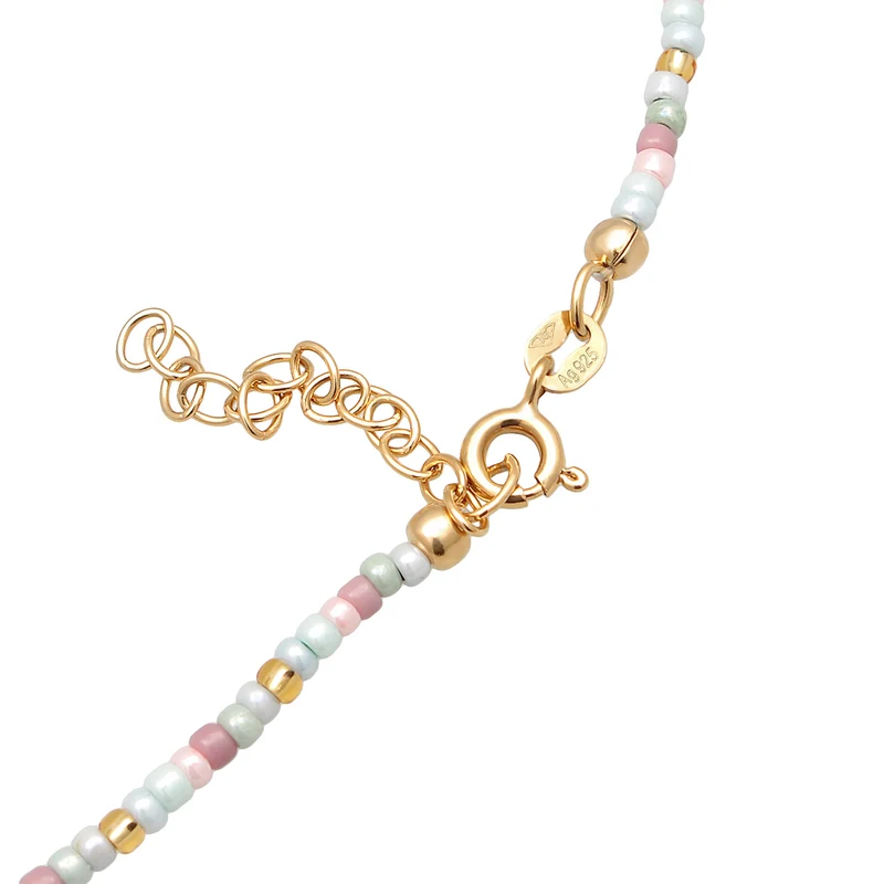 Halskette Plättchen Beads