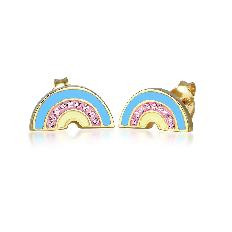 Ohrring Regenbogen | Kristall ( Rosa )