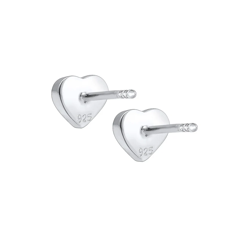 Ohrstecker Herz | Emaille (Rosa)