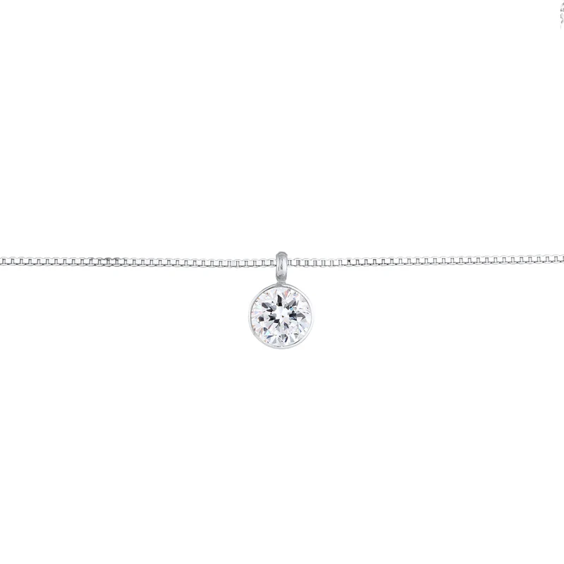 Choker Solitär | Mit Kristallen von Swarovski® (Weiß)