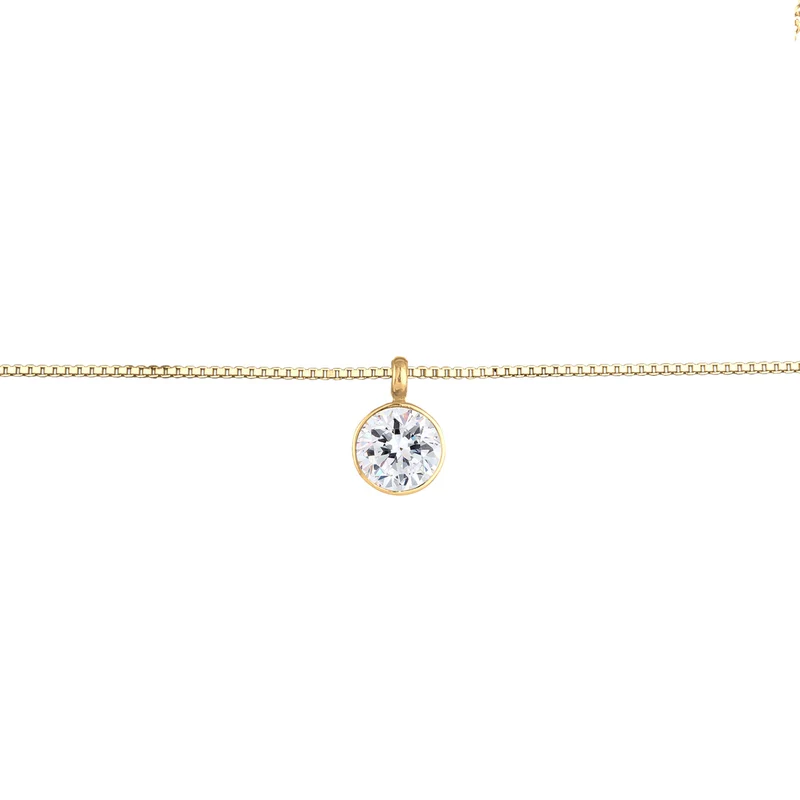 Choker Solitär | Mit Kristallen von Swarovski® (Weiß)