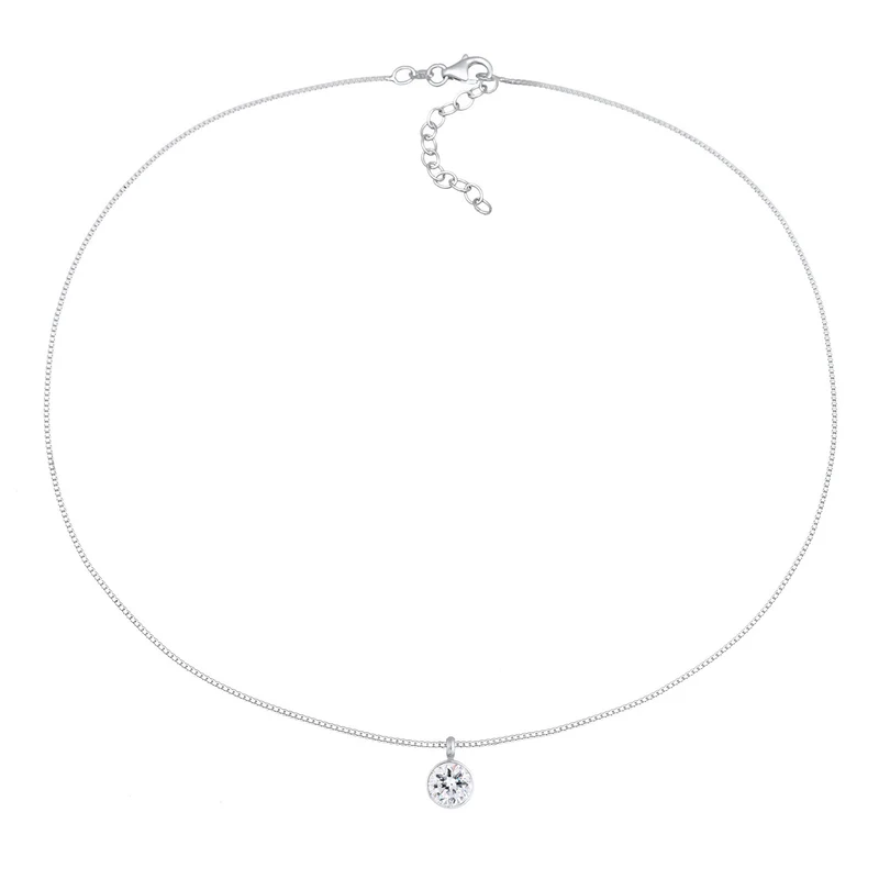 Choker Solitär | Mit Kristallen von Swarovski® (Weiß)